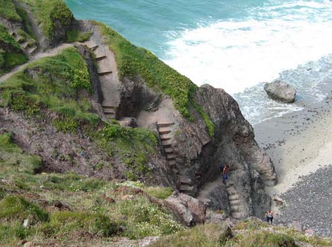 Steps to beach