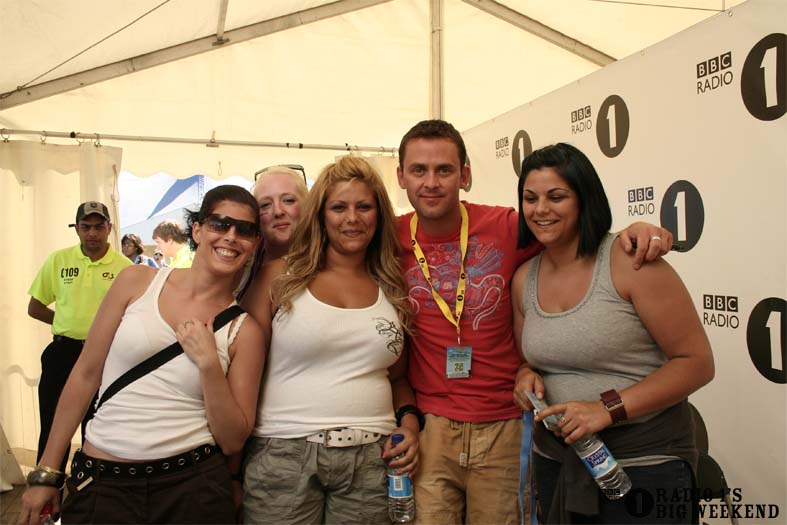 Scott Mills in the signing tent