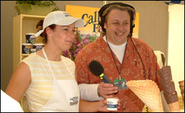 BBC Radio Cornwall's David White grabs an ice-cream!