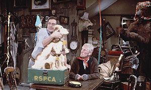 Harry H Corbett and Wilfrid Brambell in Steptoe And Son