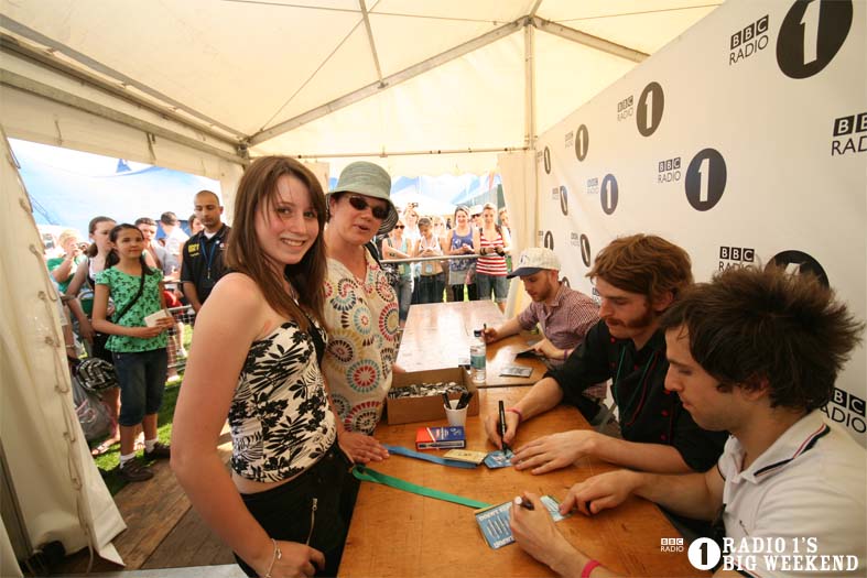 Signing sessions with The Hoosiers
