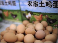 Trứng gà Trung Quốc bị phát hiện nhiễm độc