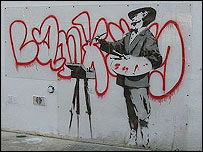 Obra de Banksy leiloada