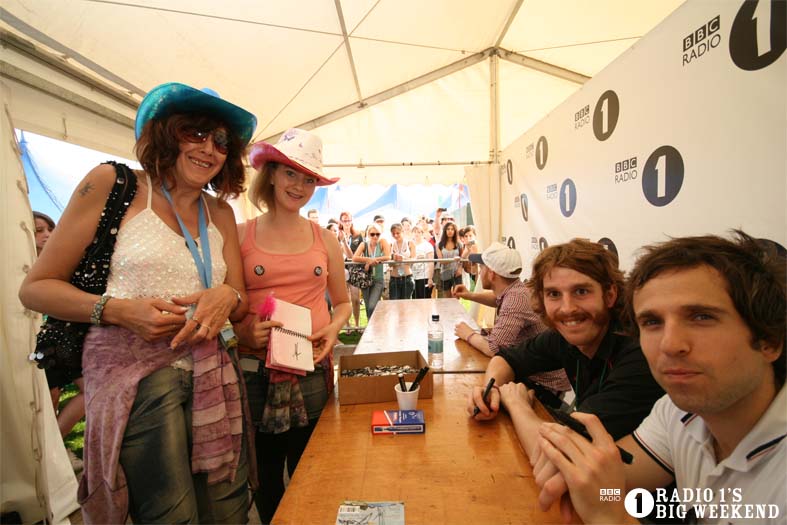Signing sessions with The Hoosiers