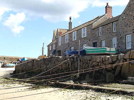 Houses in Mousehole harbour