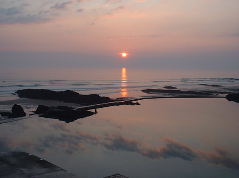 Swimmers at Bude