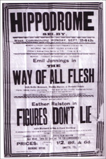 A poster advertsising the Hippodrome