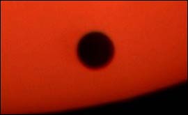 Picture: Venus passes in front of the sun