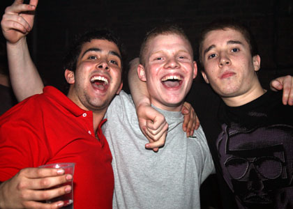 Happy punters Happy punters