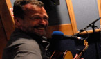 Mark and Martin Simpson on air at the Cambridge Folk Festival.