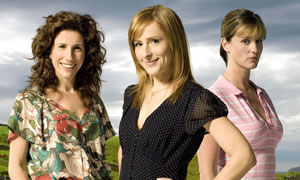 Gaynor Faye as Anna Williams, Nicola Stephenson as Sarah Williams and Heather Peace as Fiona Jones