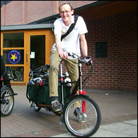 Neil loves to cycle too