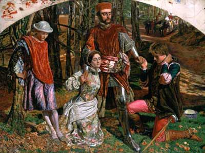 William Holman Hunt: Valentine rescuing Sylvia from Proteus