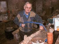 Re-living the past, Dan McConaghy trims a shillelagh