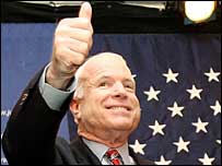 Senador e candidato à presidência dos EUA, John McCain