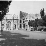 Traffic-less central Rome, 1944: one soldier, one Army truck. Traffic-less central Rome, 1944: one soldier, one Army truck.