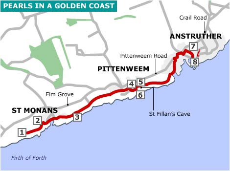 Map of the walk