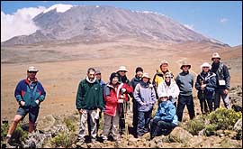 Picture: Walkers on top of Zebra Rock.