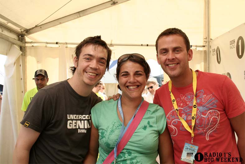 Scott Mills in the signing tent