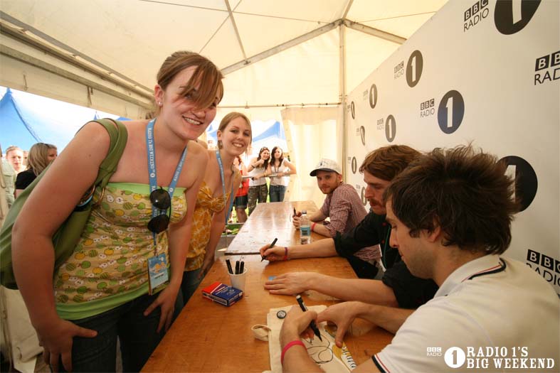 Signing sessions with The Hoosiers