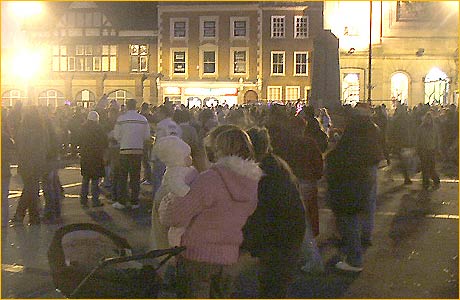 Christmas lights switch-on, Market Place