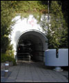 The entrance to the hospital