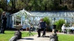 Karen Kustner, in the walled garden.