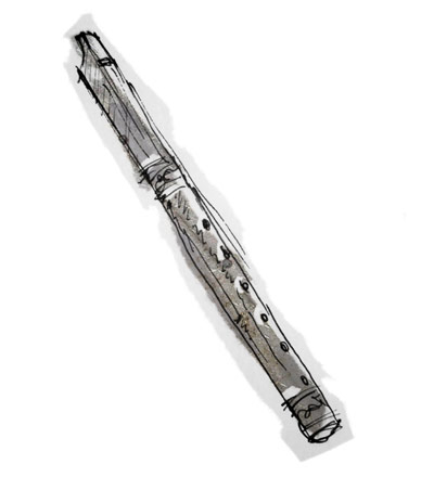 a tin whistle