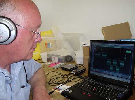 Michael Badger at work.