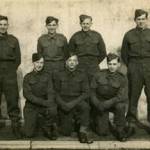Members of a platoon called up from Aberdeen's Gordon Barracks in March 1943. The group eventually dispersed and joined different army units. Back row, L to R Molyneux (Molly for short), a Londoner, a Fifer, an Aberdonian. Front row, L to R Dougal Milne (me), a Londoner, a Dundonian Members of a platoon called up from Aberdeen's Gordon Barracks in March 1943. The group eventually dispersed and joined different army units. Back row, L to R Molyneux (Molly for short), a Londoner, a Fifer, an Aberdonian. Front row, L to R Dougal Milne (me), a Londoner, a Dundonian