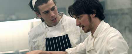 Toby Kebbell as Malcolm with James McAvoy as Joe Macbeth