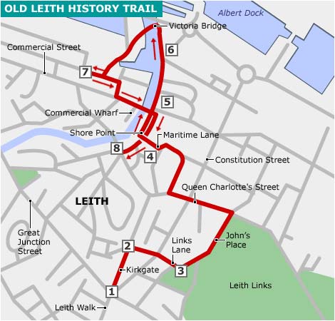 Map of the walk