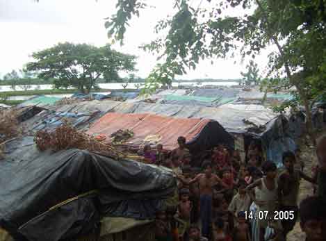 Unofficial Rohingya camp