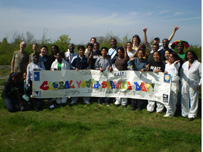 Global Youth Service Day volunteers 