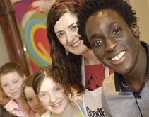 Blue Peter presenter Andy Akinwolere