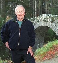 George Hanna at Foley's Bridge in the park