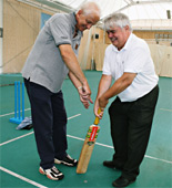 Peter White (pictured with David Gower) tries a variety of jobs