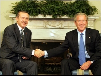George Bush ve Recep Tayyip Erdoğan