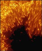 Picture: A sun spot