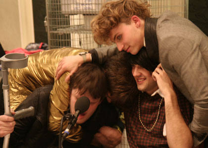 As Jamie wells up talking to Colin, the rest of the band pile-on with the hugs.