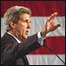 O virtual candidato democrata à presidência dos Estados Unidos John Kerry