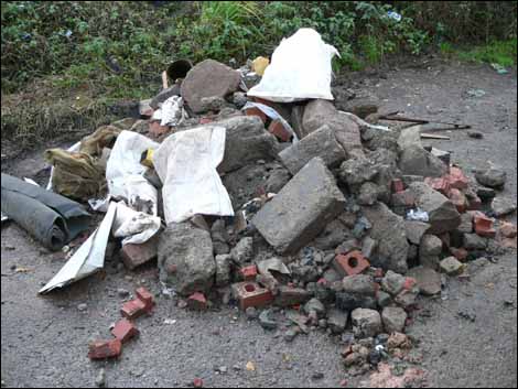 Fly-tipping in Hereford