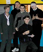 Enid Cole, Martin Shonk and central pupils