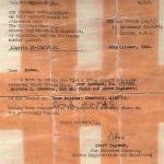 War Office Letter