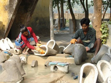 Female Mason in West Bengal