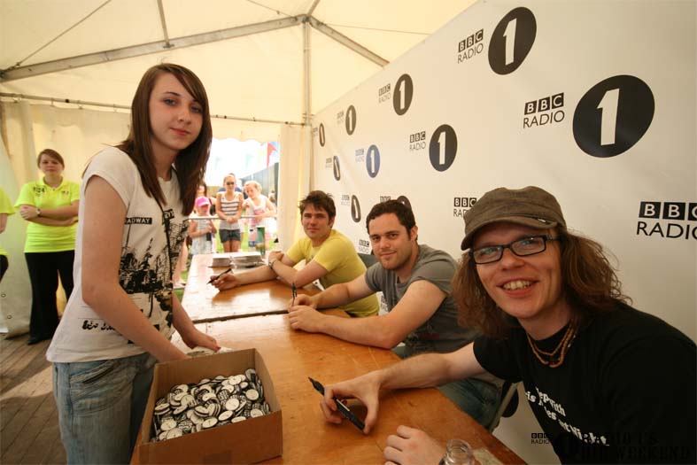 Signing sessions with The Hoosiers