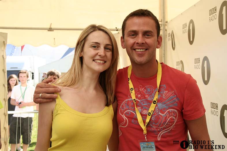 Scott Mills in the signing tent