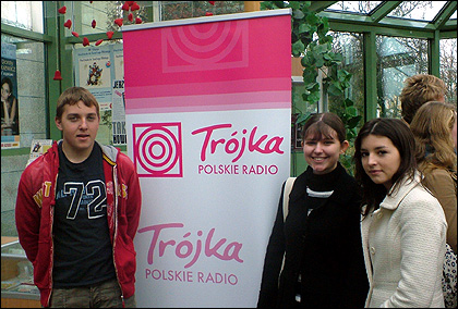 Three students from Kingsley College, Redditch