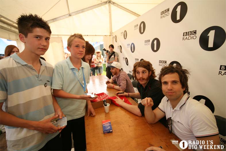 Signing sessions with The Hoosiers