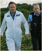 Lord Melchett being arrested